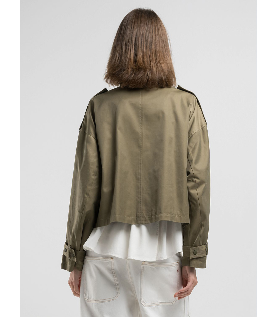 マキシポケット付きフルジップジャケット 詳細画像 オリーブ 2